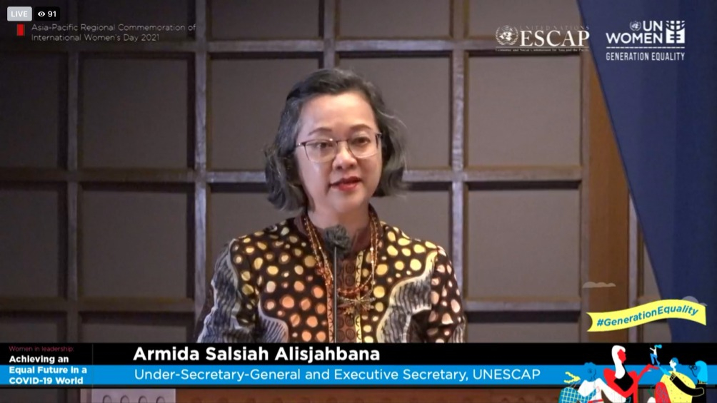 Asia-Pacific Commemoration of International Women’s Day 2021: Interactive Dialogue on “Women in leadership: Achieving future equality in a COVID-19 world”